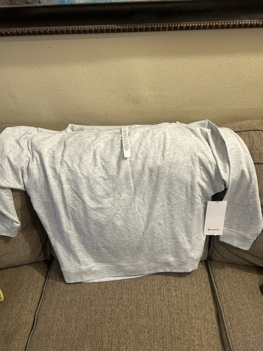 lululemon athletica Light Gray Long Sleeve Tee
